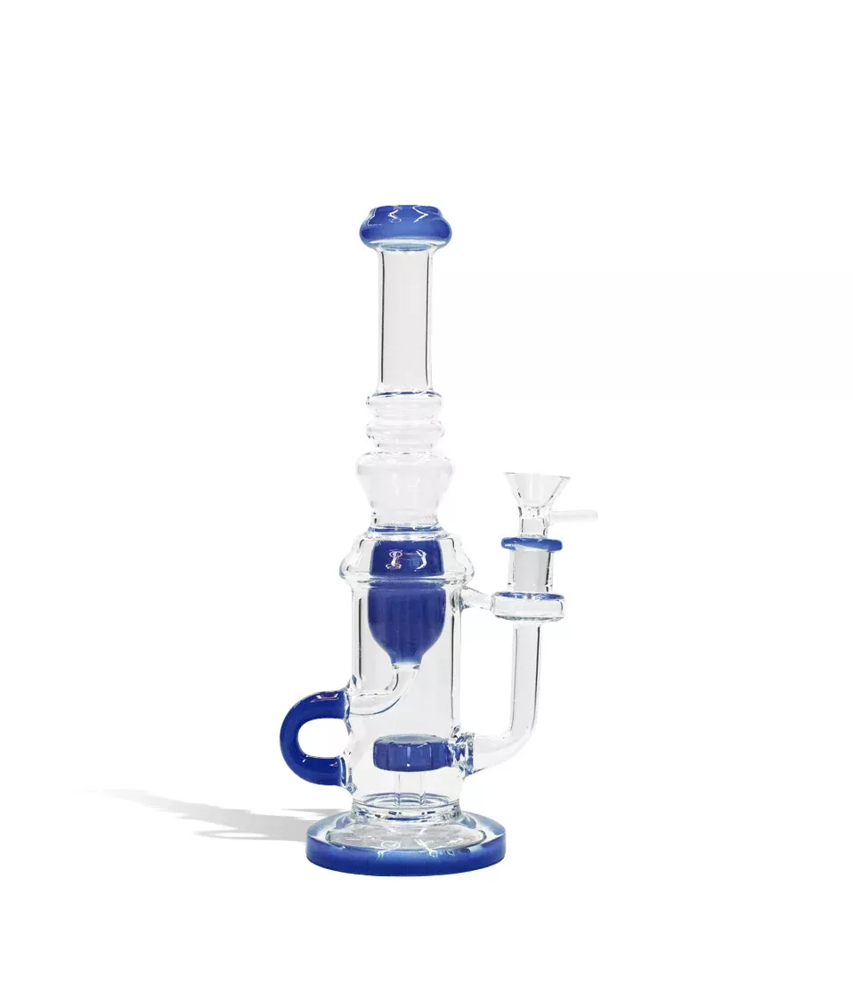 10 Inch Water Pipe with Color Matching Base, Perc, Diffuser, and Mouthpiece