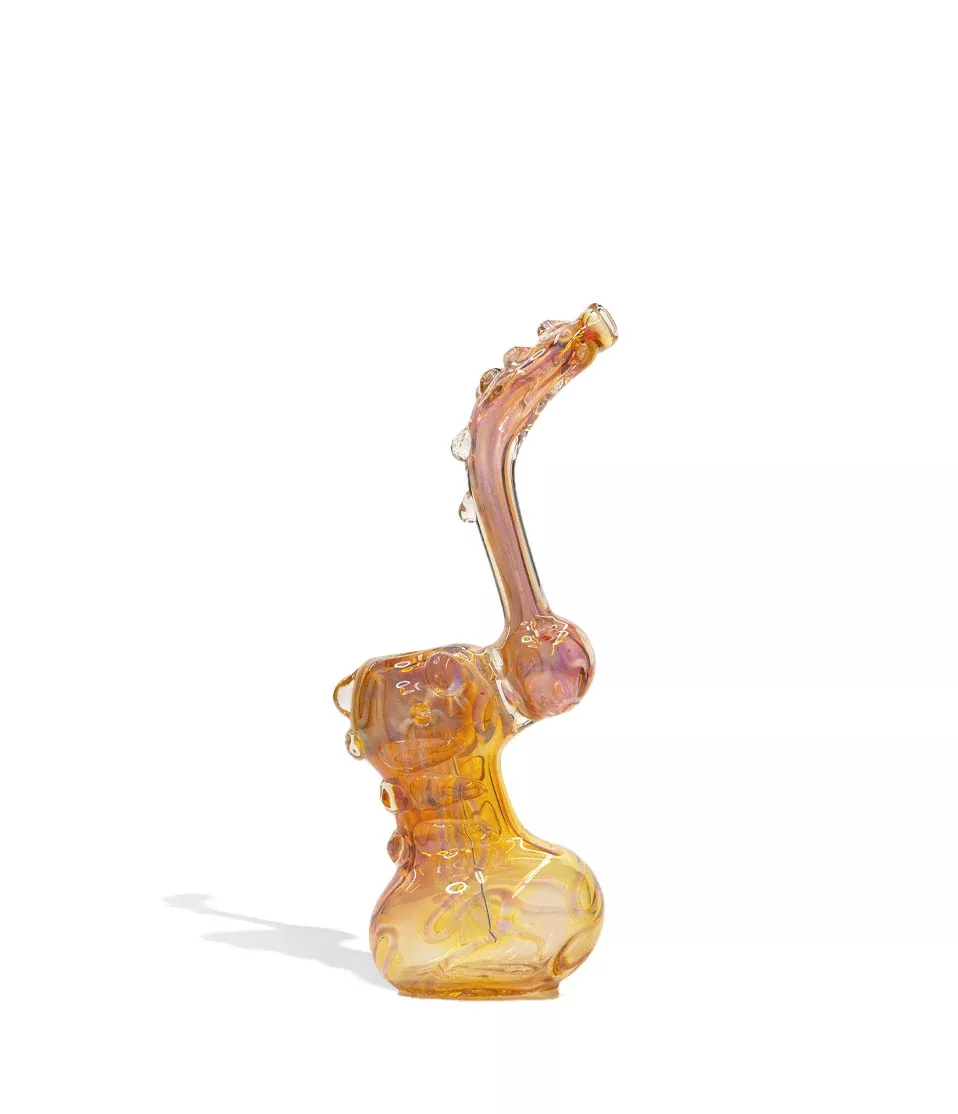 6 inch Gold and Marble Bubbler