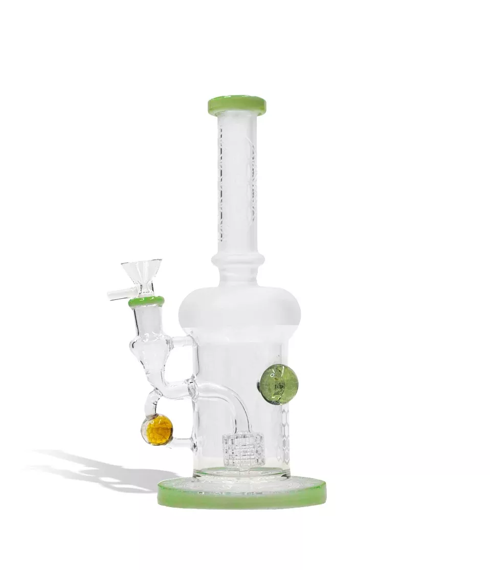 9 Inch Water Pipe with Honey Comb Perc and 14mm Funnel Bowl