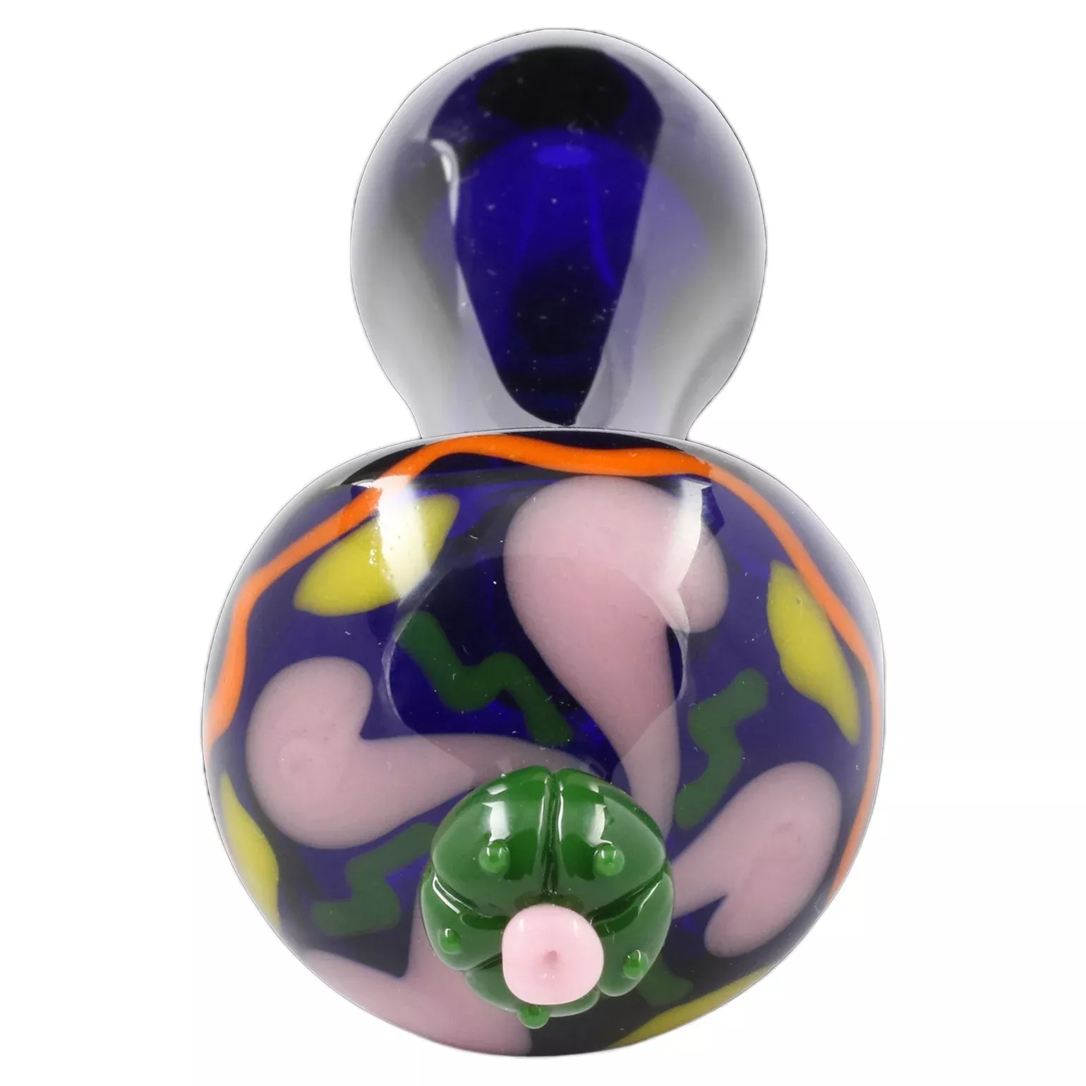 Chameleon Glass Peyote Head Glass 4" Hand Pipe
