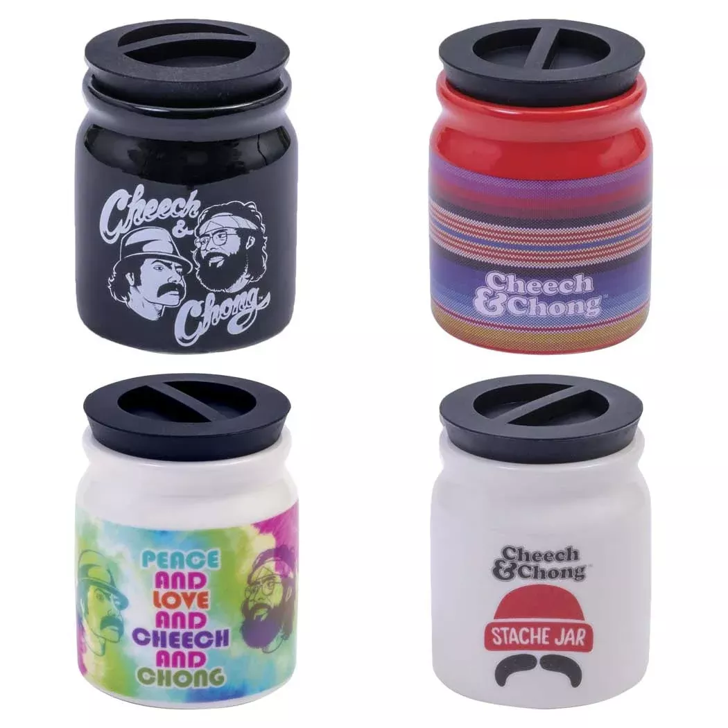 Cheech & Chong Ceramic 3.25" Storage Jar - Assorted