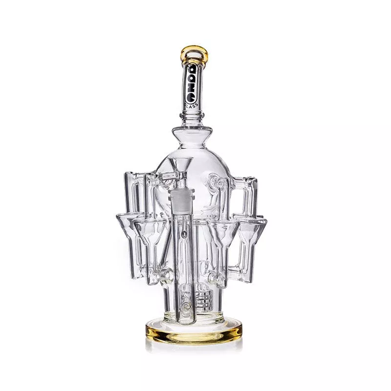 Daze Glass - 13" Octopus Recycler Style Matrix Perc Glass Water Pipe