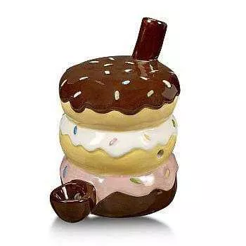 Donut Ceramic Hand Pipe - 5.25"