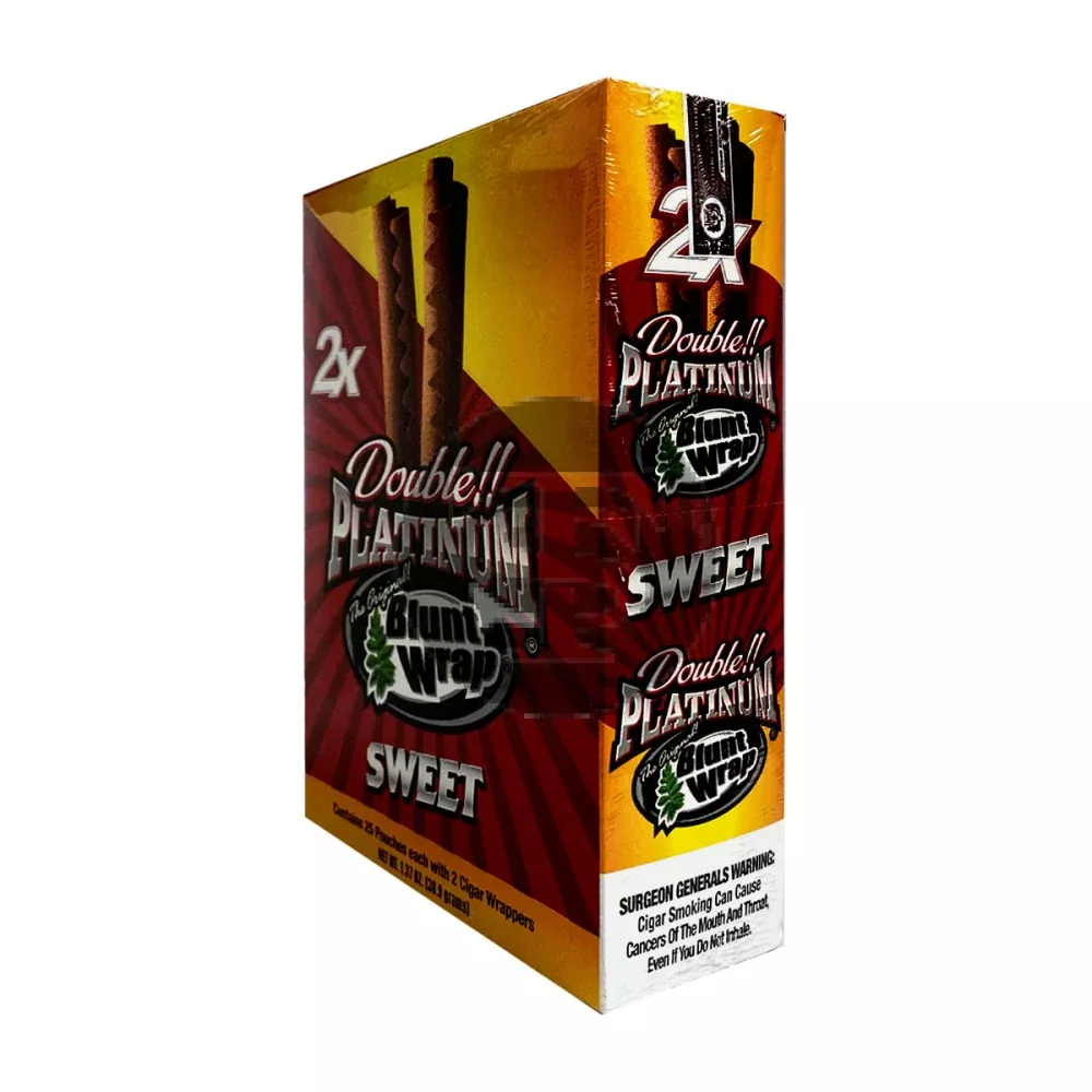 Double Platinum Sweet Wraps 25 Pouches of 2
