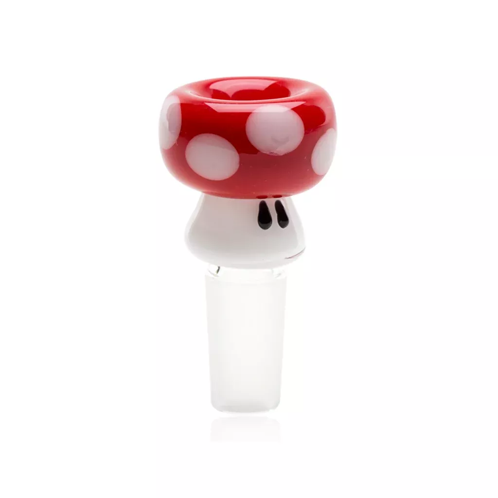 Empire Glass Works Red Mushroom Bowl