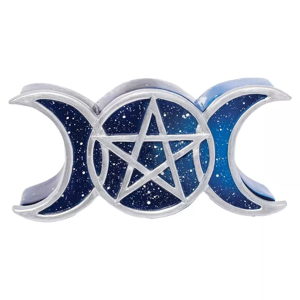 Fujima Triple Moon Polyresin 6" Stash Box