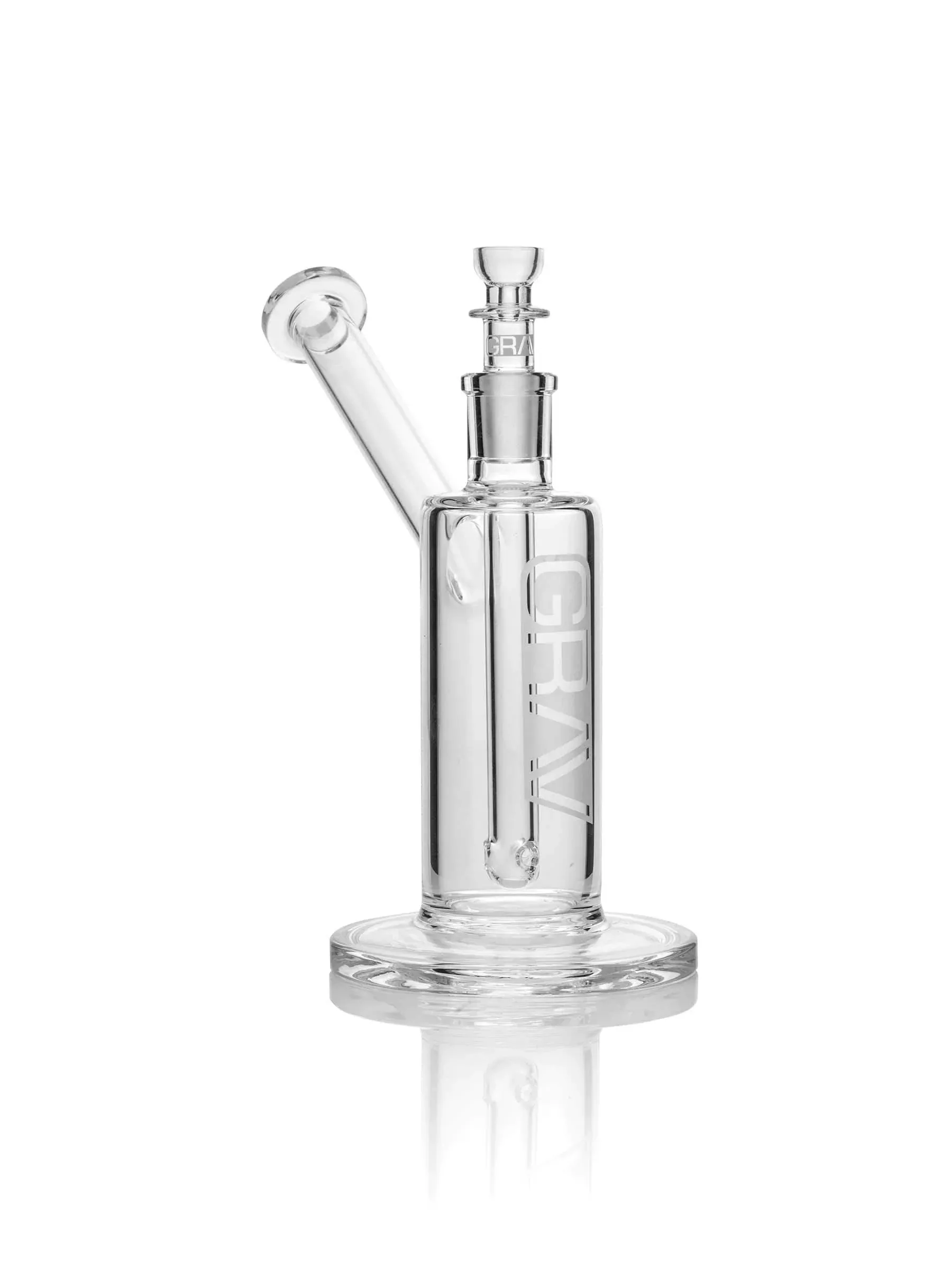 Grav - Medium Upright Bubbler (Clear)