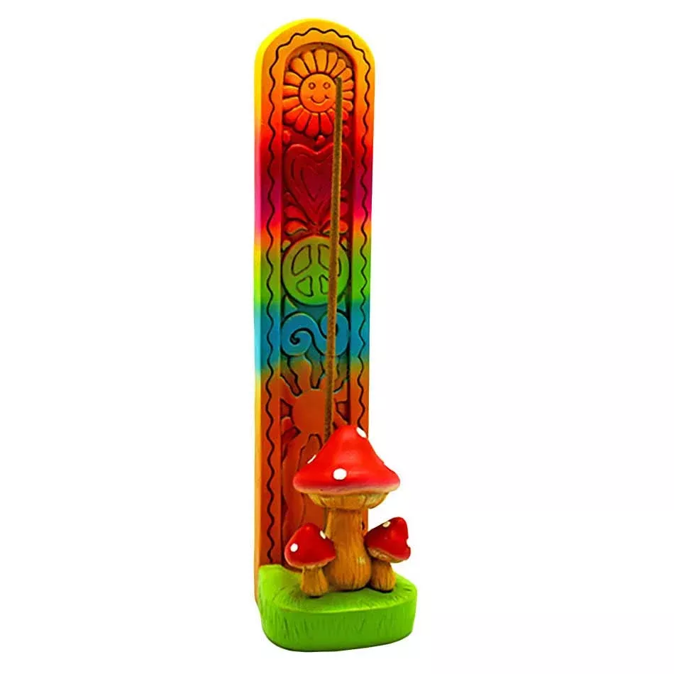 Groovy Mushroom Stick 9.25" Incense Burner