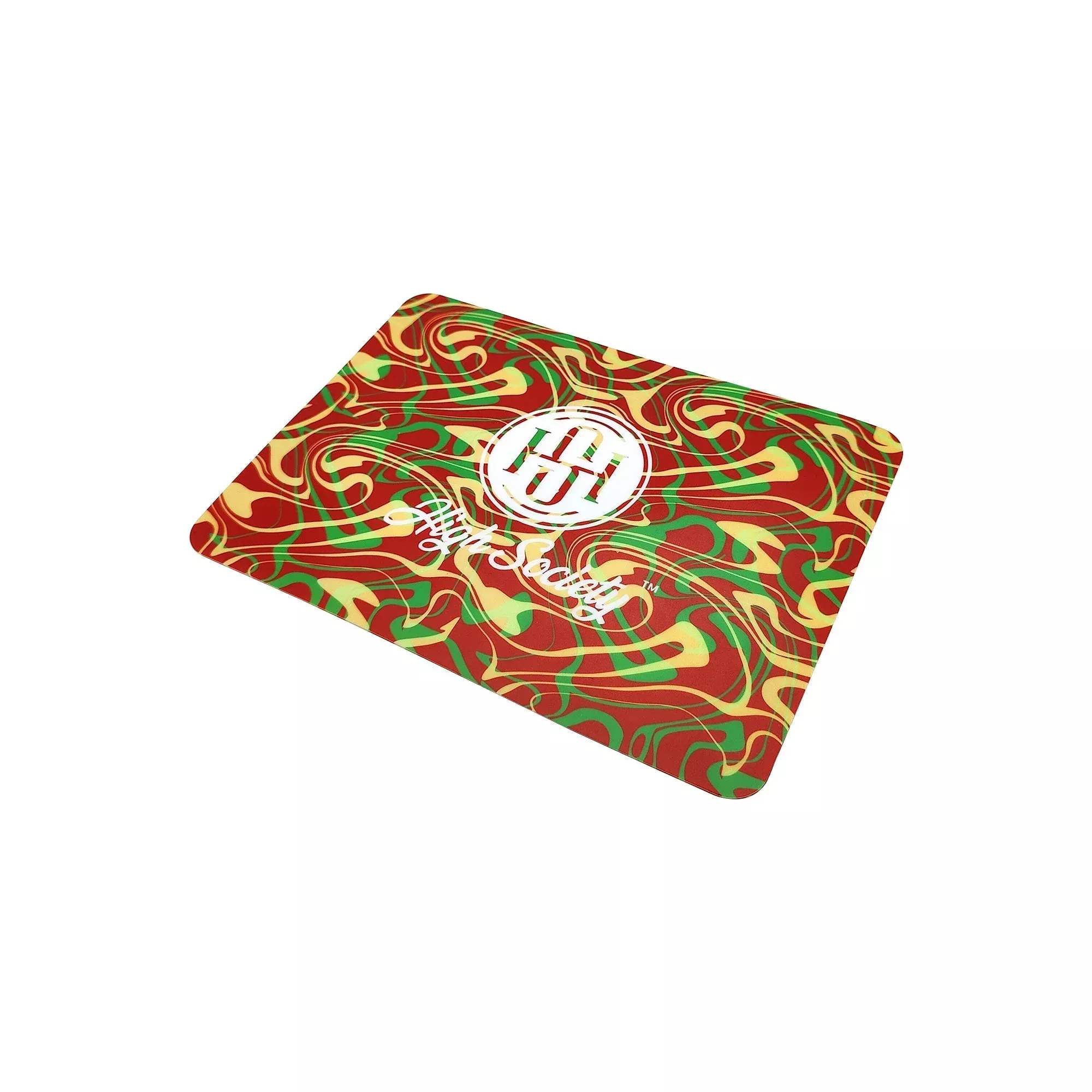 High Society Rectangle Dab Mat - Rasta