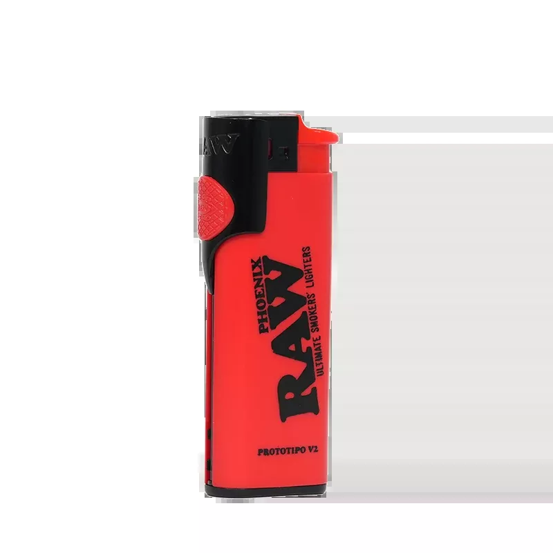 Lighter | RawPhoenix | Red/Blk | Refillable | Wind Guard