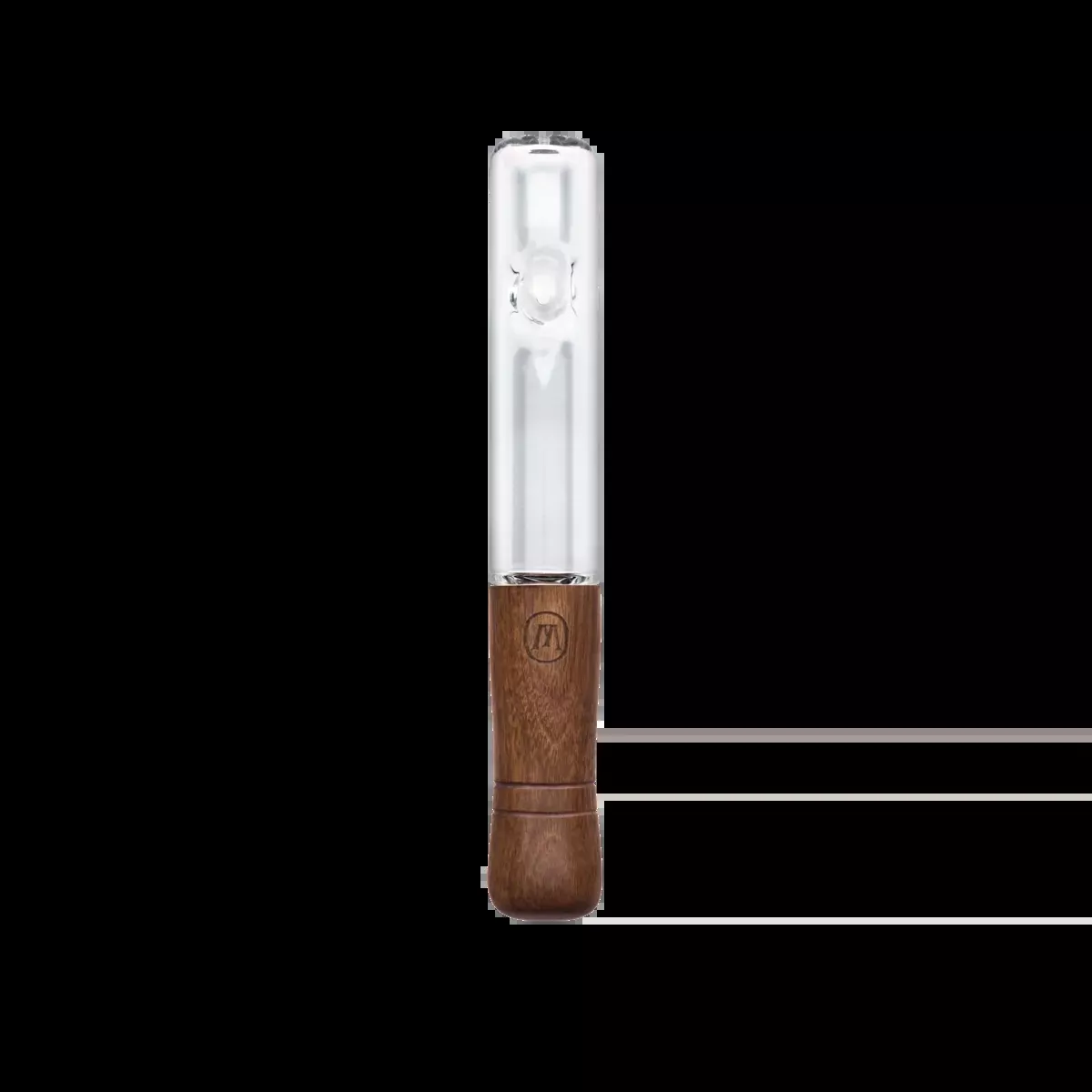 Marley Natural Walnut and Glass Steamroller