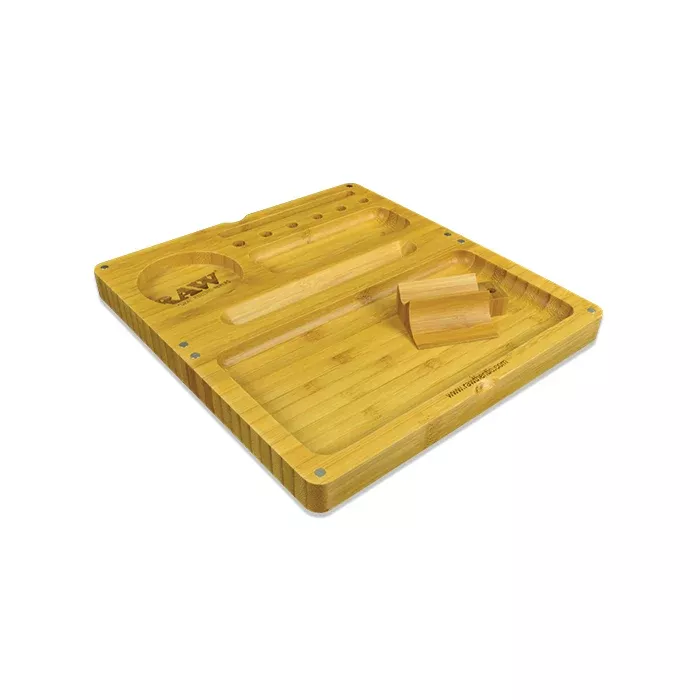 RAW Back Flip Bamboo Rolling Tray