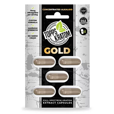 Topps Kratom 5 Pack Capsules