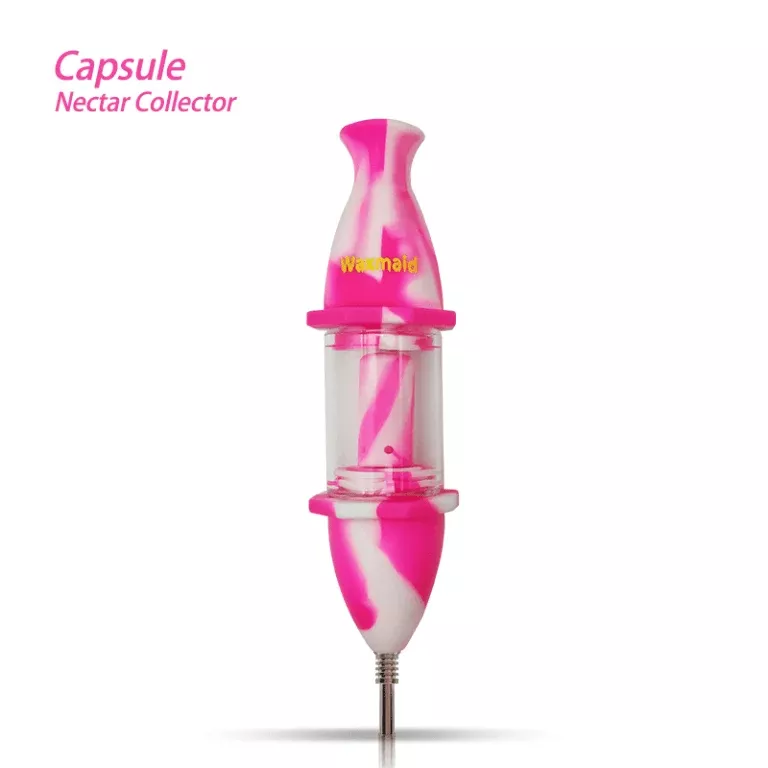 Waxmaid 8″ Capsule Silicone Glass Nectar Collector