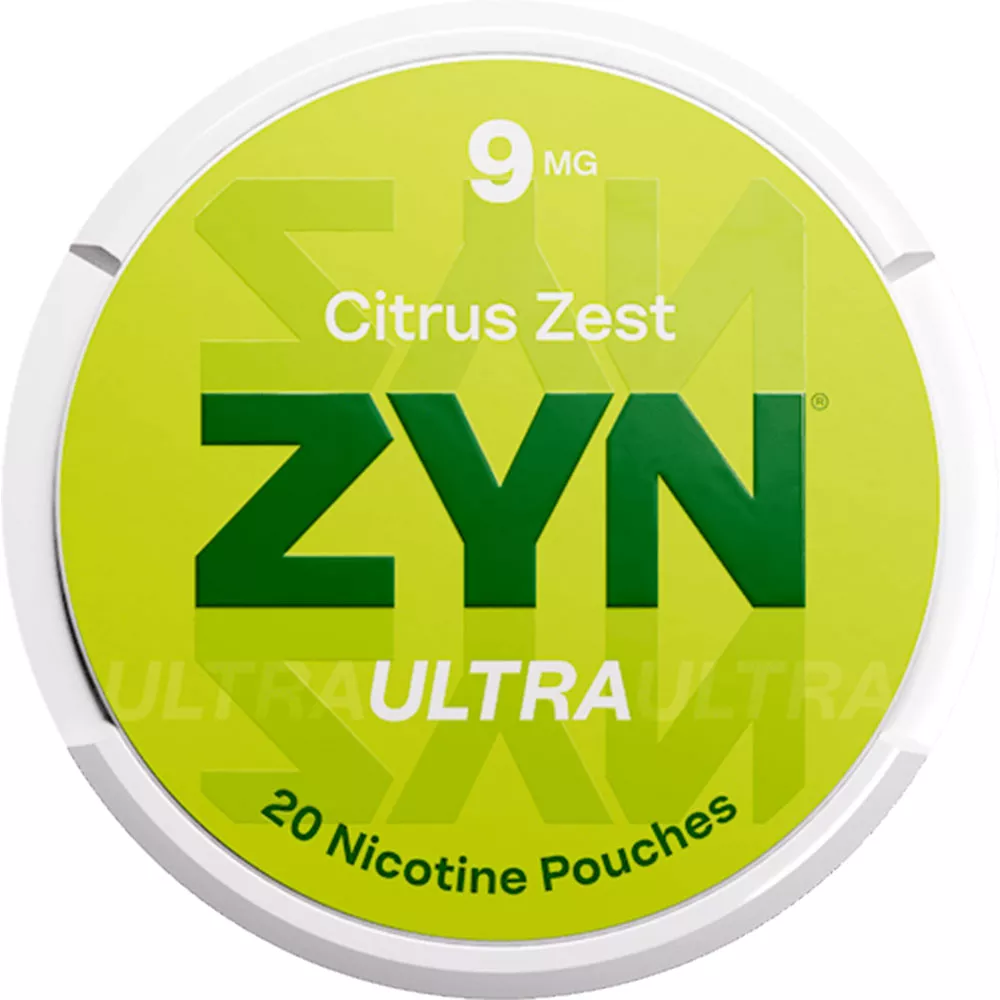 ZYN Ultra Nicotine Pouches Citrus Zest 9mg 5ct